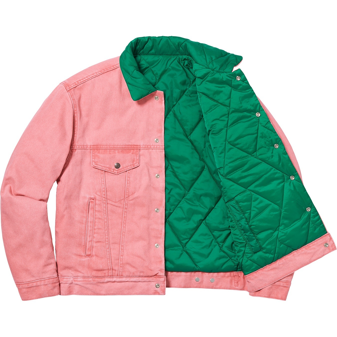 Supreme®/Levi's® Quilted Reversible Trucker Jacket view 8